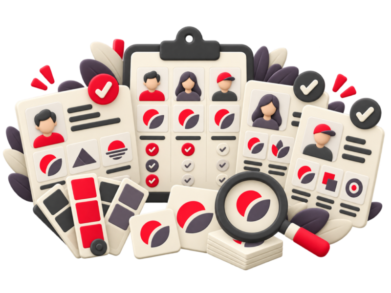 Compare logo designers with designer profiles, logo concepts and selection checklist